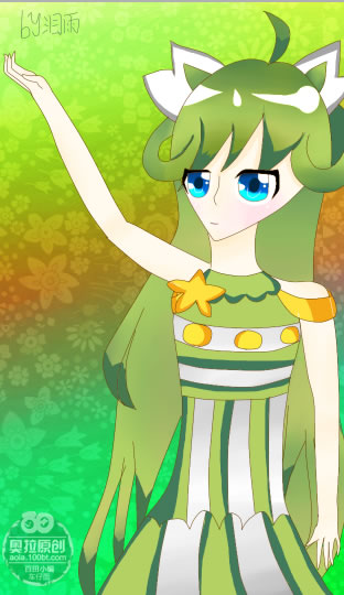奥拉星鼠绘 青羽精灵拟人