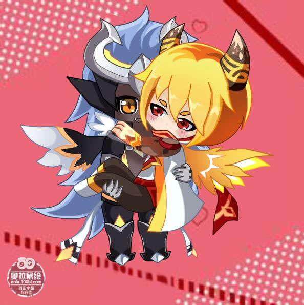 奥拉星鼠绘 俩兰