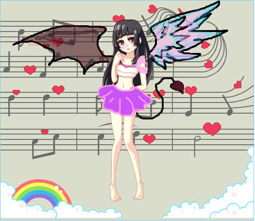 天使和恶魔用英文怎么写?