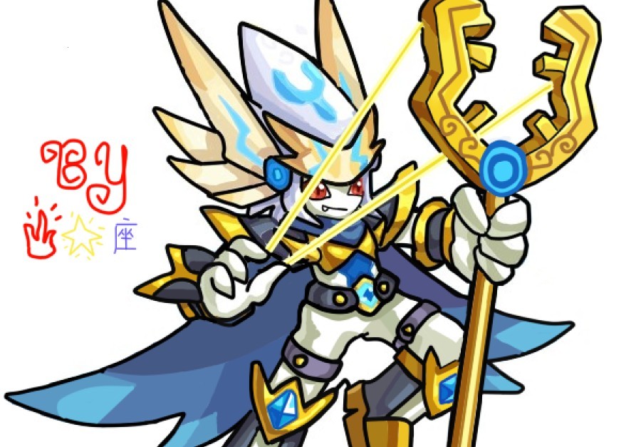 龙斗士神弓射手 上色手绘