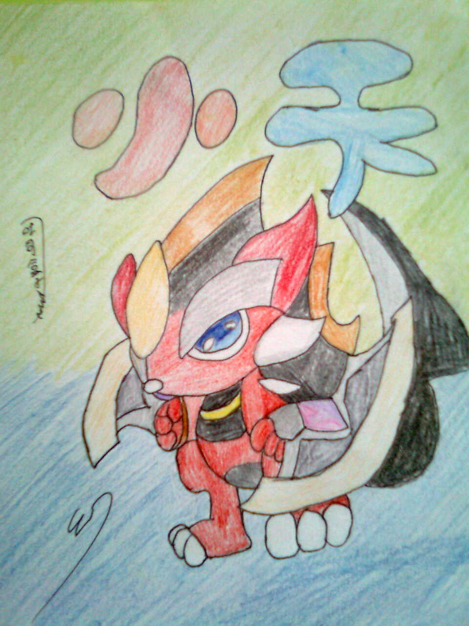 龙斗士小天 吐司盒子手绘作品