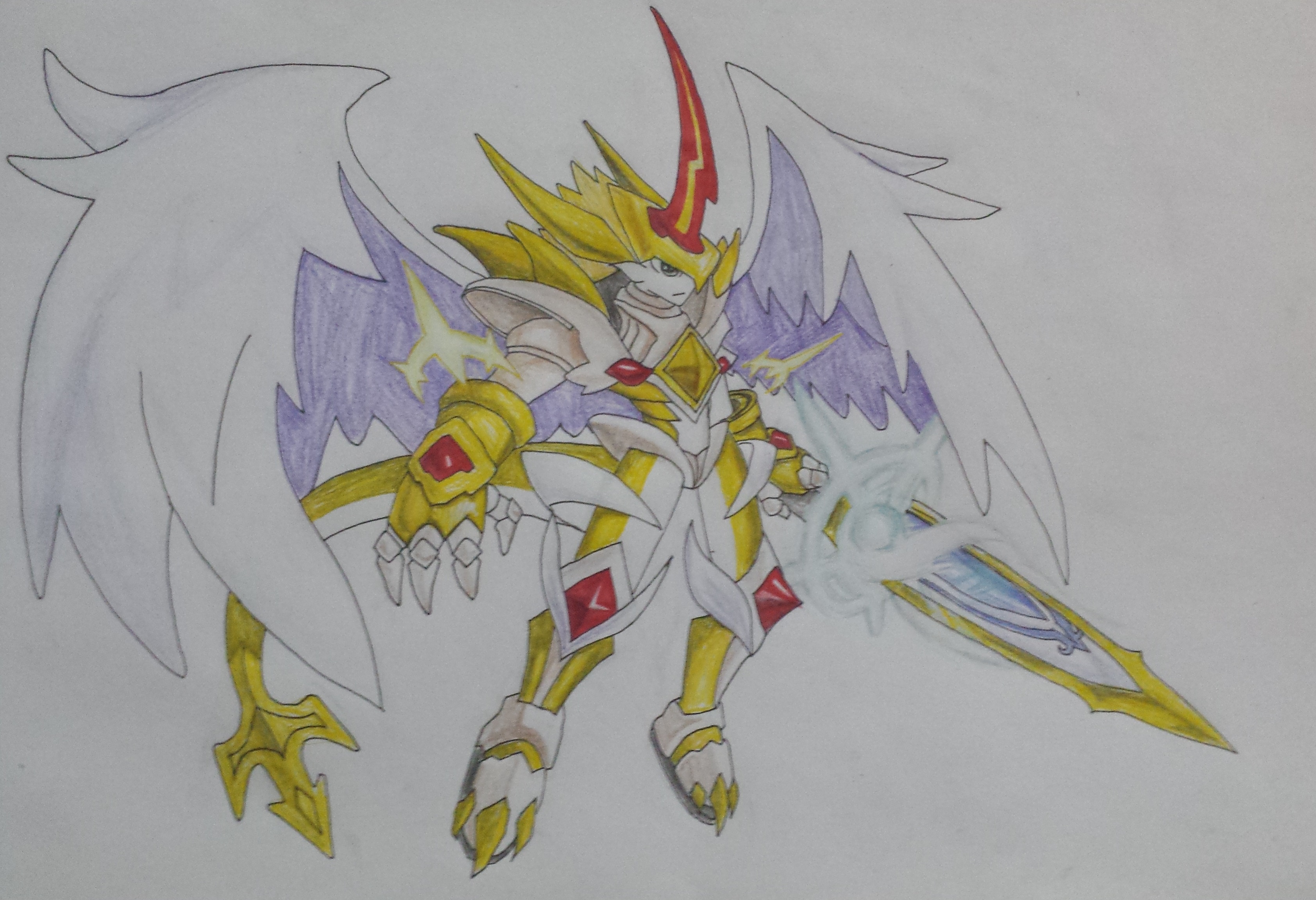 龙斗士龙骑剑圣 ♂咒★ā‥懿➹手绘作品