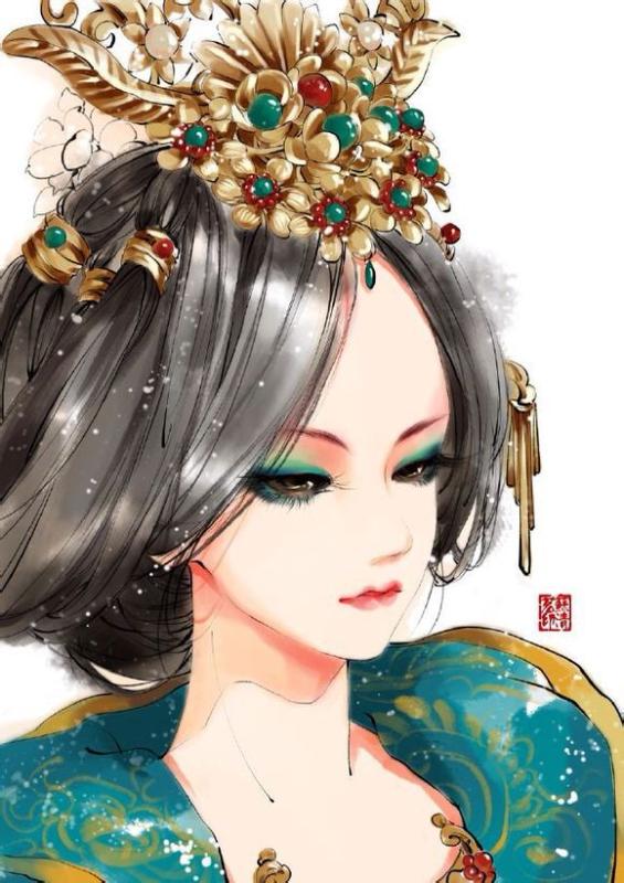 古代美女丹青_奥比岛圈图片