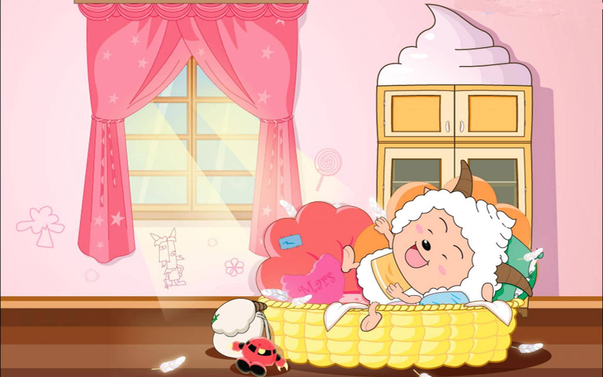 懒羊羊的可爱图片