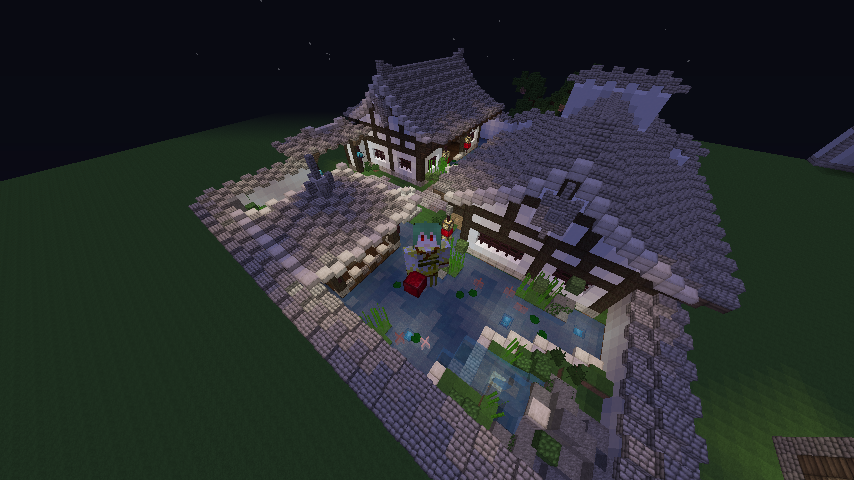 【鱿鱼】建筑教程③小园林建筑群