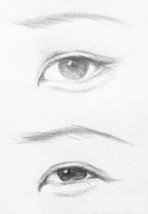 【桃花眼】 【↑第一张是不笑时的桃花眼 下面的那个是桃花眼笑的