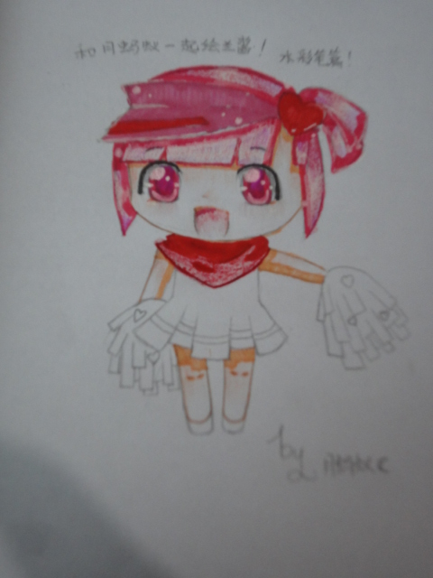 【蚂蚁】可萌可萌的水彩笔上色教程--兰酱