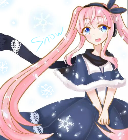 柠檬snow奥比岛板绘作品--冰雪月夜同人