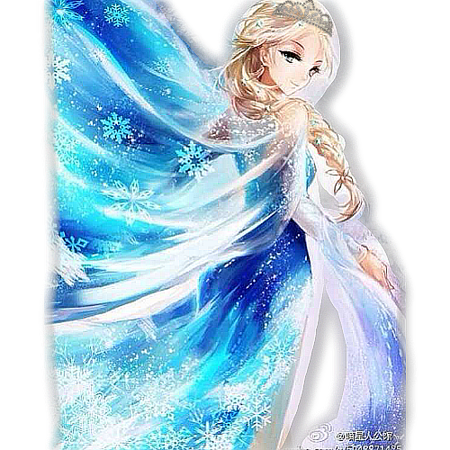 【千雨缤纷】冰雪奇缘艾莎免抠人物