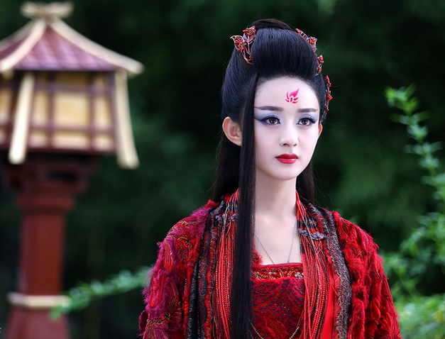【赵兮】颖宝花千骨中各种表情_百田赵丽颖圈图片