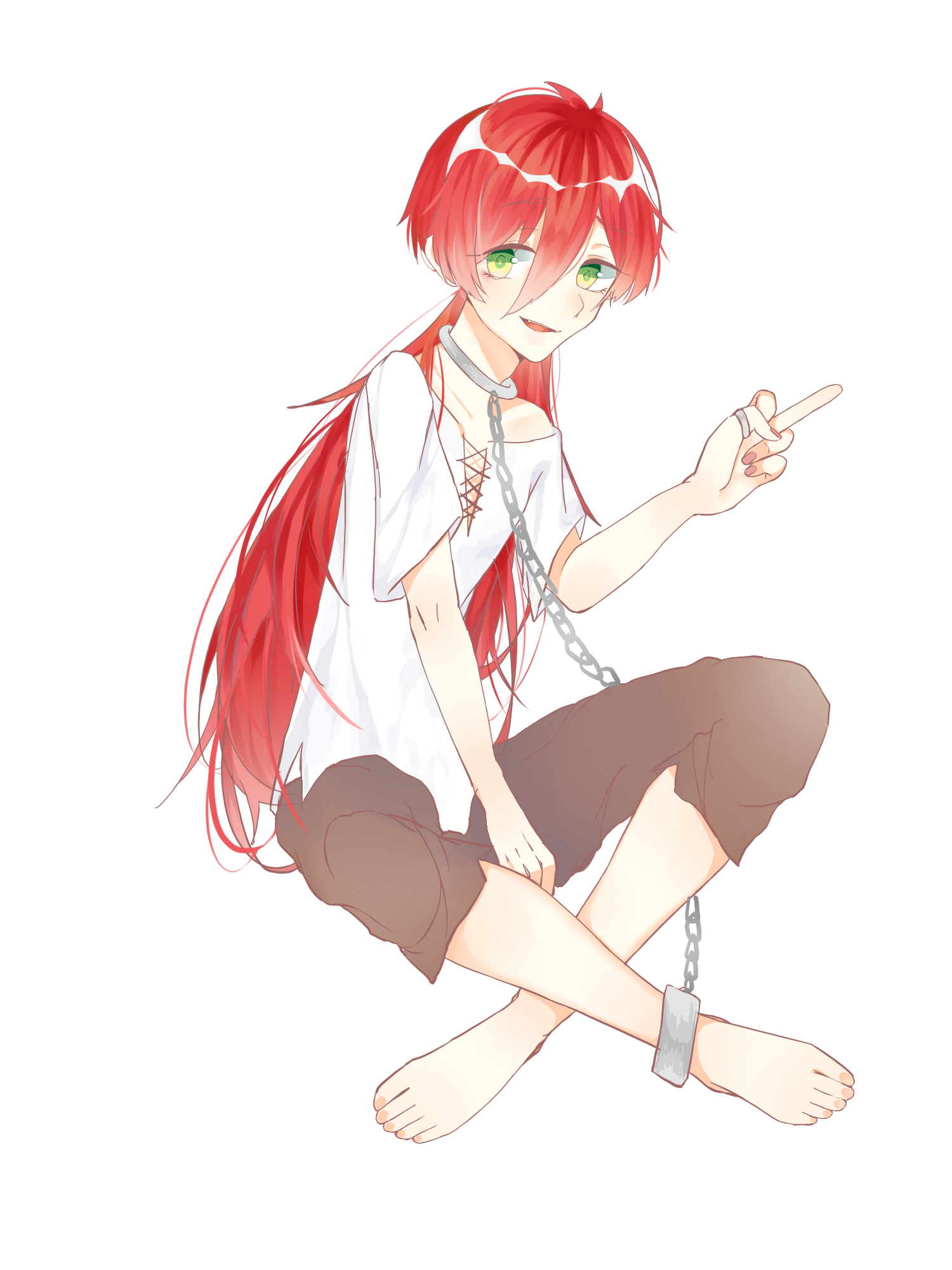 然后这个是昨天摸得鱼】】画了指甲莫名骚气 顺便是个男孩子