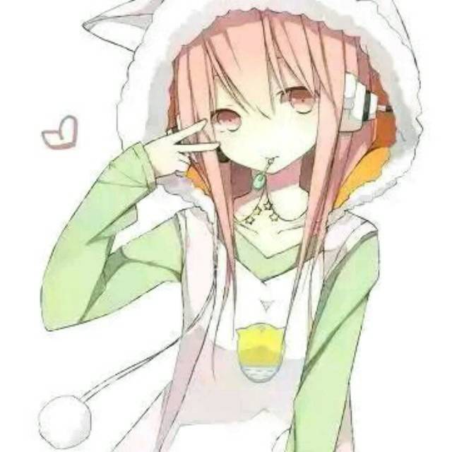 找一张动漫情侣头像,女的是带着褐色帽子茶色头发.求男的那款.