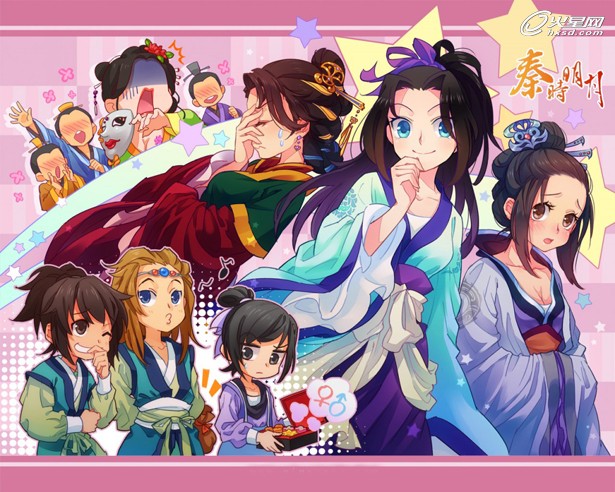 答:主角:天明(子明),项羽(少羽,子羽),石兰(小虞),高月(姬如千泷)从横